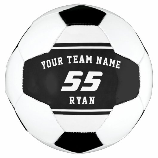 Custom Kids Soccer Ball mit Team, Name, Nummer (Vorderseite)