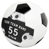 Custom Kids Soccer Ball mit Teamname Number (Dreiviertel)
