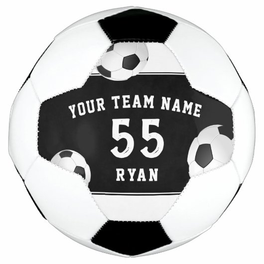 Custom Kids Soccer Ball mit Teamname Number (Vorderseite)
