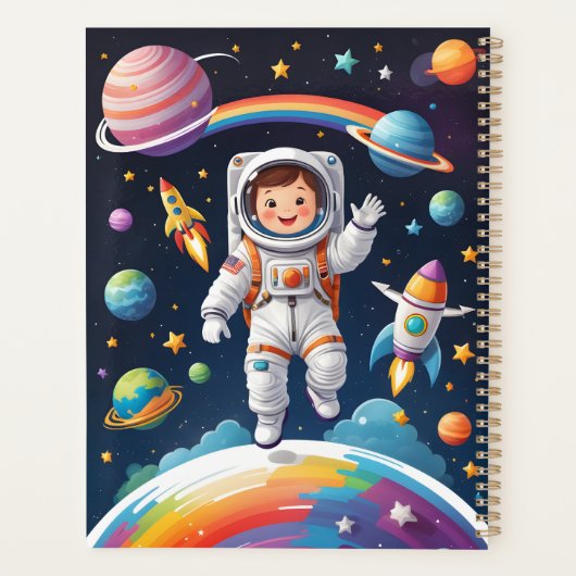 Custom Kids Space Planer Cover - "Ihr Abenteuer (Rückseite)