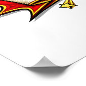 Custom Kids Superhero Name Poster (Ecke)