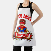 Custom Kids Superhero Name & Superpower Schürze (InSitu)