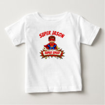 Custom Kids Superhero Name & Superpower T-Shirt