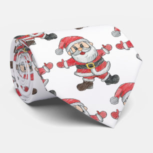 Custom Kids Weihnachten Zeichnend Krawatte
