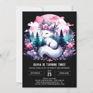 Custom Kids Wolf Geburtstag Einladung
