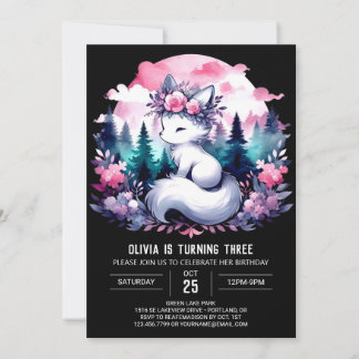 Custom Kids Wolf Geburtstag Einladung