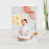 Custom Kindergeburtstag Foto Vielen Dank Karte (Vorderseite)