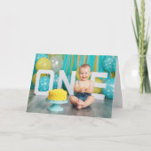 Custom Kindergeburtstag Foto Vielen Dank Karte (Vorderseite)