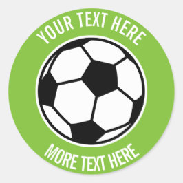 Custom Kindergeburtstag Gastgeschenk Fußball sport Runder Aufkleber