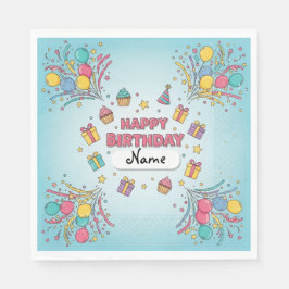 Custom Kindergeburtstag Luncheon Napkins | Party T Serviette