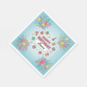 Custom Kindergeburtstag Luncheon Napkins | Party T Serviette (Ecke)