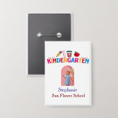 Custom Kindy Abschluss Bedge Foto Button (Vorderseite/Rückseite)
