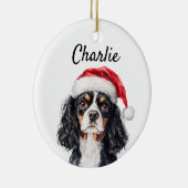 Custom King Charles Spaniel Keramik Ornament (Rechts)
