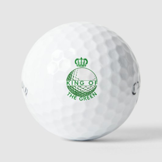 Custom King Golfer Balls - Mit Monogramm Golfgesch Golfball (Vorderseite)