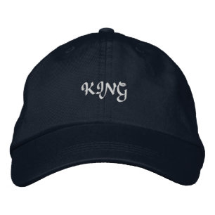 Custom King Personalisiert Elegant Boys oder Men's Bestickte Baseballkappe