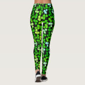 Custom KISS ME Im IRISH St Patrick Gnomes Kleeblat Leggings (Rückseite)