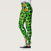 Custom KISS ME Im IRISH St Patrick Gnomes Kleeblat Leggings (Links)