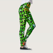 Custom KISS ME Im IRISH St Patrick Gnomes Kleeblat Leggings (Rechts)