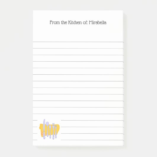 Custom Kitchen Dinnerware Linken Post it Notes Post-it Klebezettel (Vorderseite)