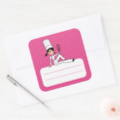 Custom Kitchen Food Label Quadratischer Aufkleber (Umschlag)