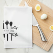 Custom Kitchen Utensils Whisk Rolling Button Spatu Geschirrtuch (Viertel Falte)