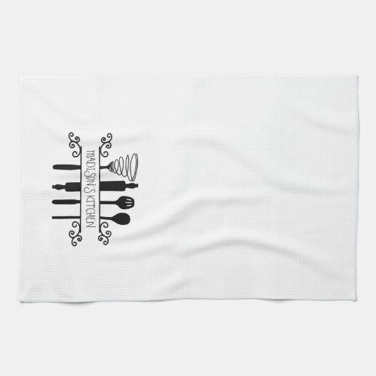 Custom Kitchen Utensils Whisk Rolling Button Spatu Geschirrtuch (Horizontal)