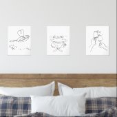 Custom Kitchen Wall Art, Housewärming Liebe Zeiche Bilderwand Sets (Schlafzimmer)
