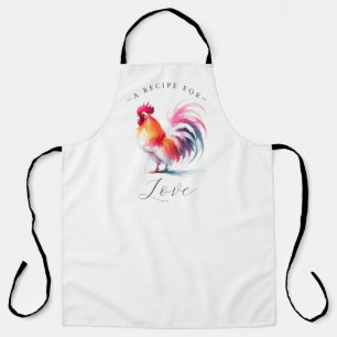 Custom Kitchenette Schürze Weiß mit Rooster