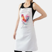 Custom Kitchenette Schürze Weiß mit Rooster (InSitu)