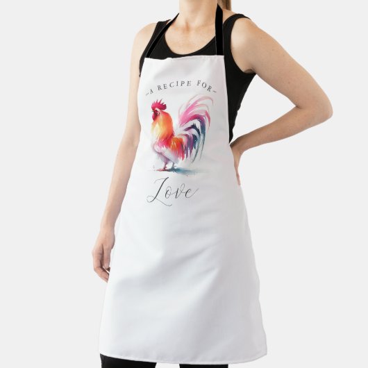 Custom Kitchenette Schürze Weiß mit Rooster (InSitu)