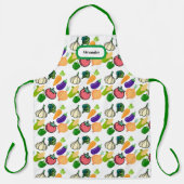 Custom: Kitchn Knolic Green All-over Print Schürze (Vorderseite)