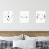 Custom Kiteküche Wall Art, Housewärming, Neugebore Bilderwand Sets (Schlafzimmer)