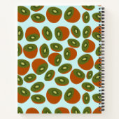 Custom Kiwifruit Muster Rezept Leere Notebook Notizblock (Rückseite)