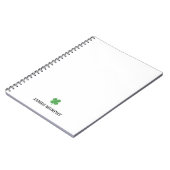 Custom Kleeblatt St Patricks Day Notizblock (Linke Seite)