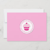 Custom Kleiner Kuchen 1. Geburtstag Einladung (Rückseite)