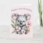 Custom Koala Bear Geburtstagskarte Dankeskarte (Vorderseite)