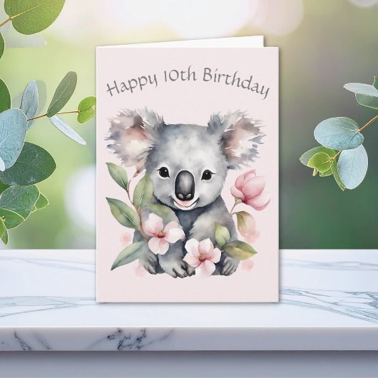 Custom Koala Bear Geburtstagskarte Dankeskarte