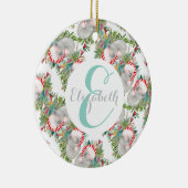 Custom Koala Christmas White Keramik Ornament (Rechts)