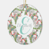 Custom Koala Christmas White Keramik Ornament (Links)