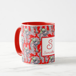 Custom Koala Family Red Christmas Tasse