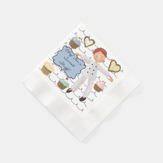 Custom Koch Backen Party Papier Napkins Serviette (Ecke)