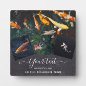 Custom KOI FISH Foto Collage Geschenk für Männer Fotoplatte (Vorderseite)