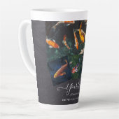 Custom KOI FISH Foto Collage Geschenk für Männer Milchtasse (Linke Ecke)