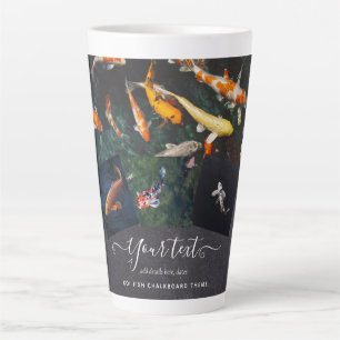 Custom KOI FISH Foto Collage Geschenk für Männer Milchtasse