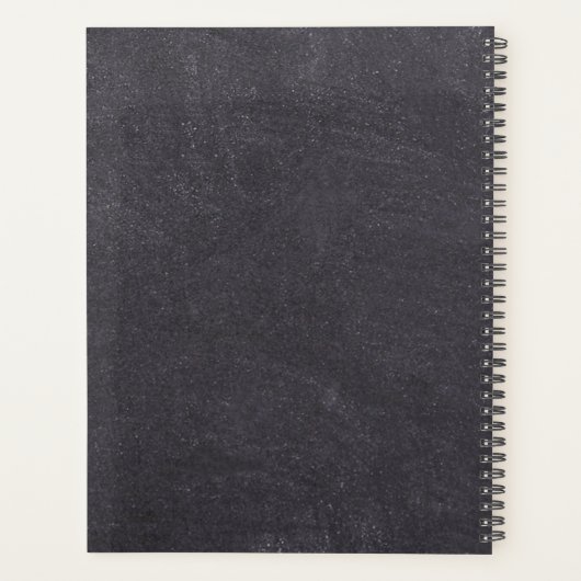 Custom KOI FISH Foto Collage Geschenk für Männer Planer (Rückseite)