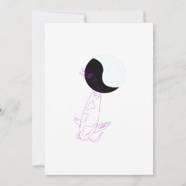 Custom Koi-fish Minimalismus Grußkarte Feiertagskarte