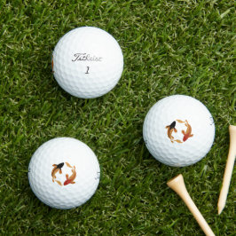 Custom Koi Fish Zen Harmony Golf Balls Golfball