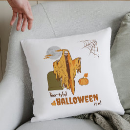 Custom Kokett Skeleton Funny Pumpkin Halloween Kissen