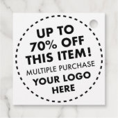 Custom Kraft 70% Rabatt für Bulk Buy Wedding Geschenkanhänger (Rückseite)