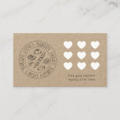 Custom Kraft Bakery Loyalty Card Treuekarte (Vorderseite)